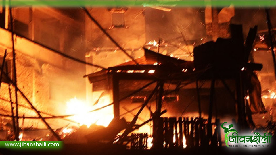 आगलागीमा परी पाँच वर्षीय बालकको मृत्यु