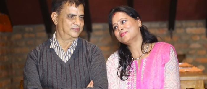 हरिवंश आचार्य र उनकी श्रीमती कोरोना मुक्त