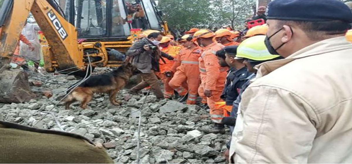 भारतको गाजियावादमा दाहसंस्कार घाट भत्किँदा कम्तीमा १८ मलामीको मृत्यु