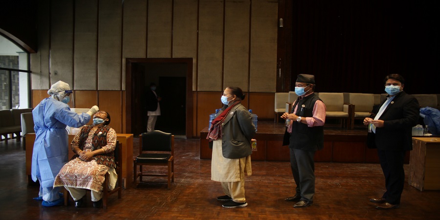 १९ जना सांसद सहित १ सय ६० जनामा कोरोना संक्रमण पुष्टी