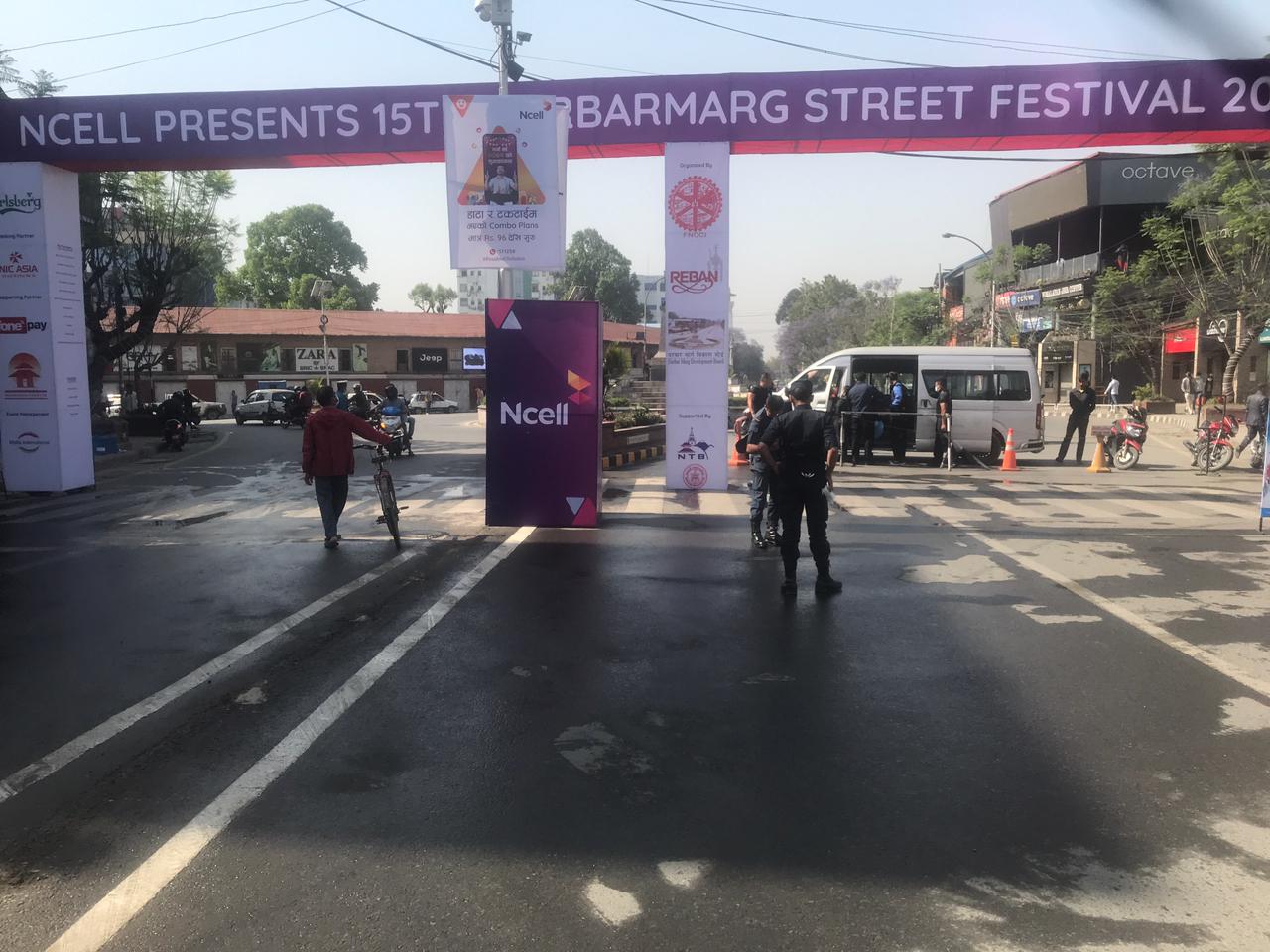 १५ औं दरबारमार्ग महोत्सवकाे तयारी (फाेटाे फिचर)