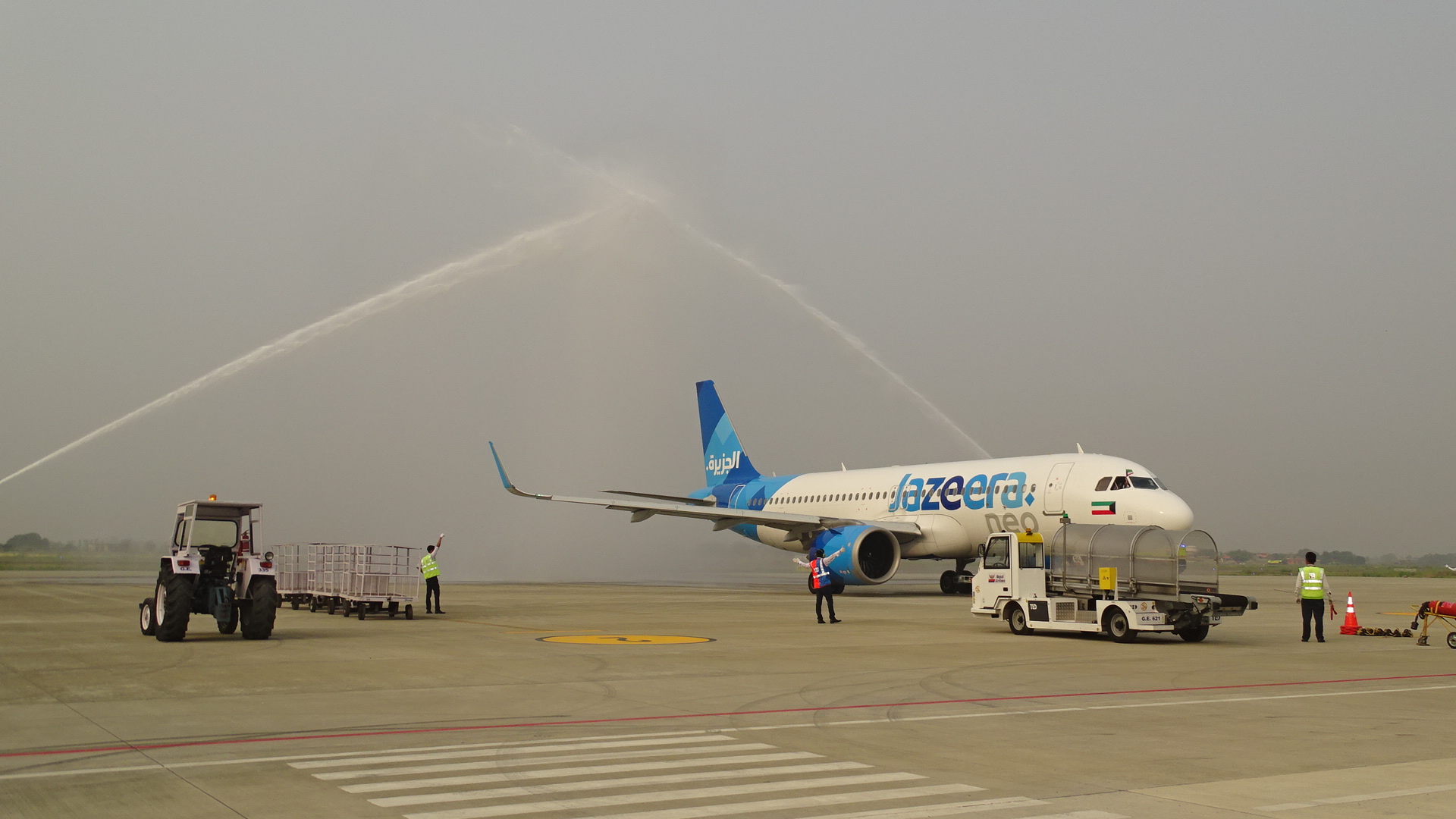 जजिराकाे विमान भैरहवामा अवतरणकाे क्रममा चरासँग ठाेकियाे