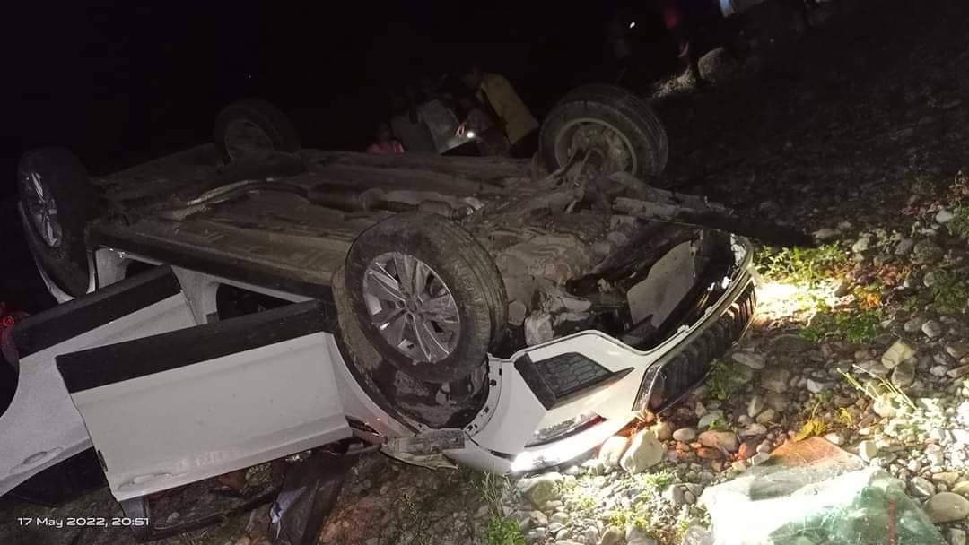 कार दुर्घटनामा एक जनाको मृत्यु , चार जना घाइते