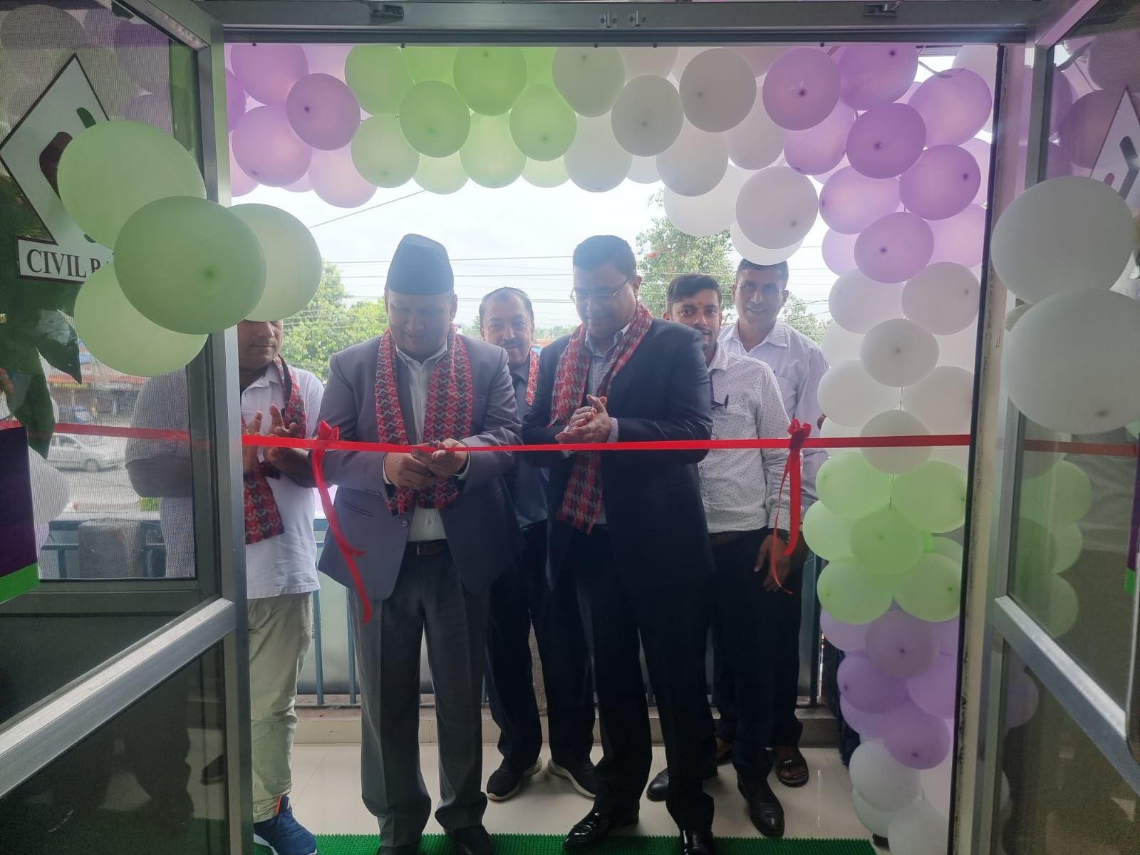 मोरङको गछियामा सिभिल बैङ्कको नयाँ एक्सटेन्सन काउन्टर 