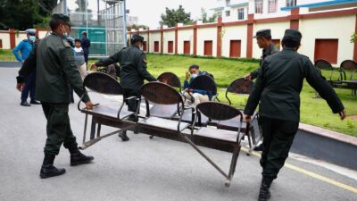 काठमाडौं महानगरले खाली गरायो राहदानी विभागको बेसमेन्ट (फोटो फिचर)